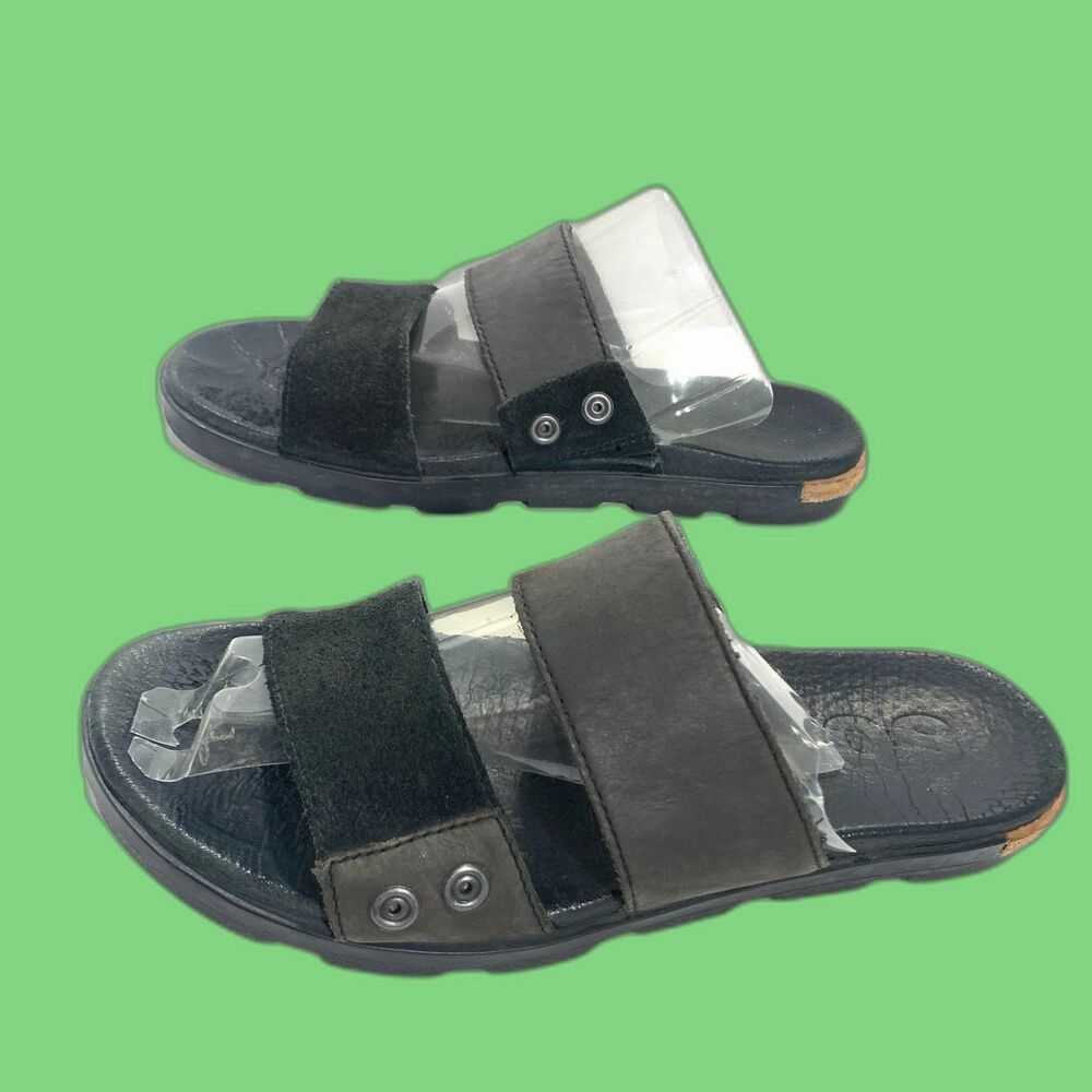 Sorel Torpeda Leather Suede Slide Sandals Size 8.5 Women’s